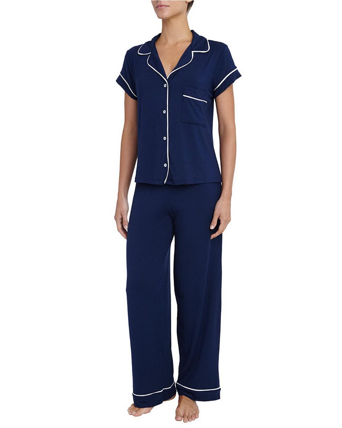 Womens Gisele Short-Sleeve Top & Pants Pajama Set Product Image