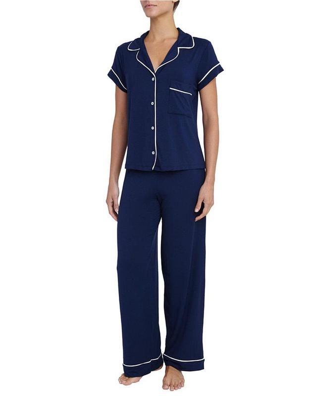 Eberjey Gisele Short Sleeve Jersey Knit Pajamas Product Image