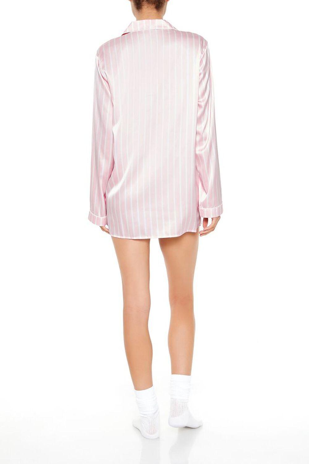 Striped Pajama Shirt Dress | Forever 21 Product Image