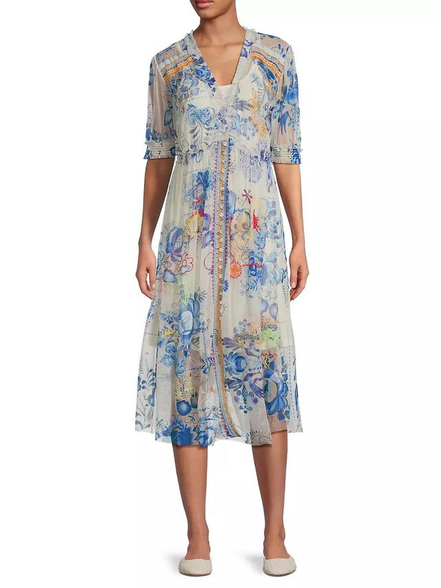 Mazzy Floral Ruched Dress Product Image