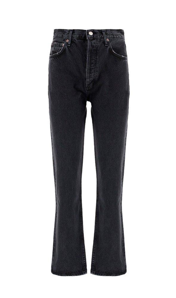 AGOLDE Pinch High Rise Straight Leg Jeans In Black product image