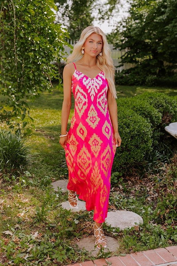 Make A Statement Satin Maxi Dress Product Image