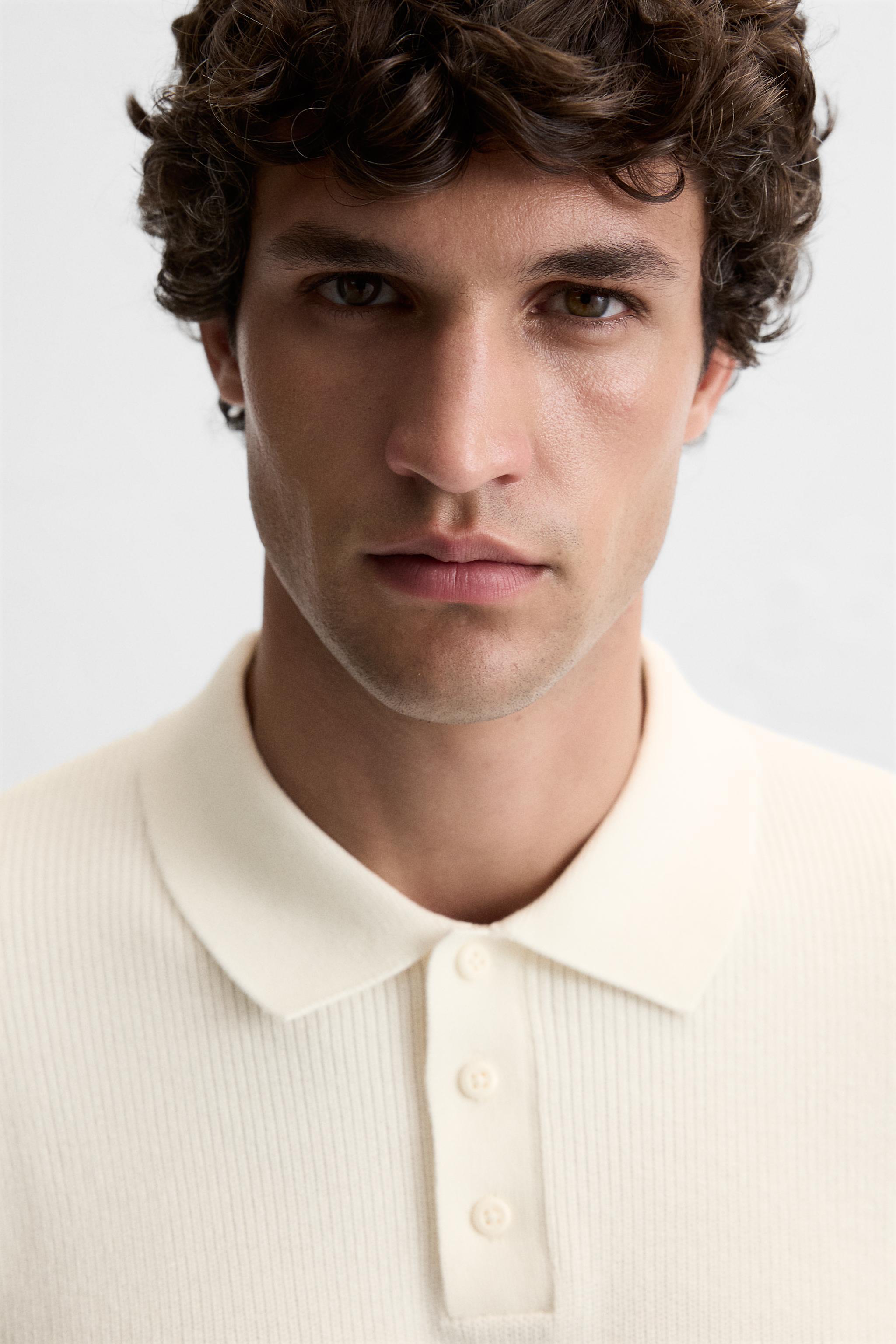 TEXTURED KNIT POLO Product Image