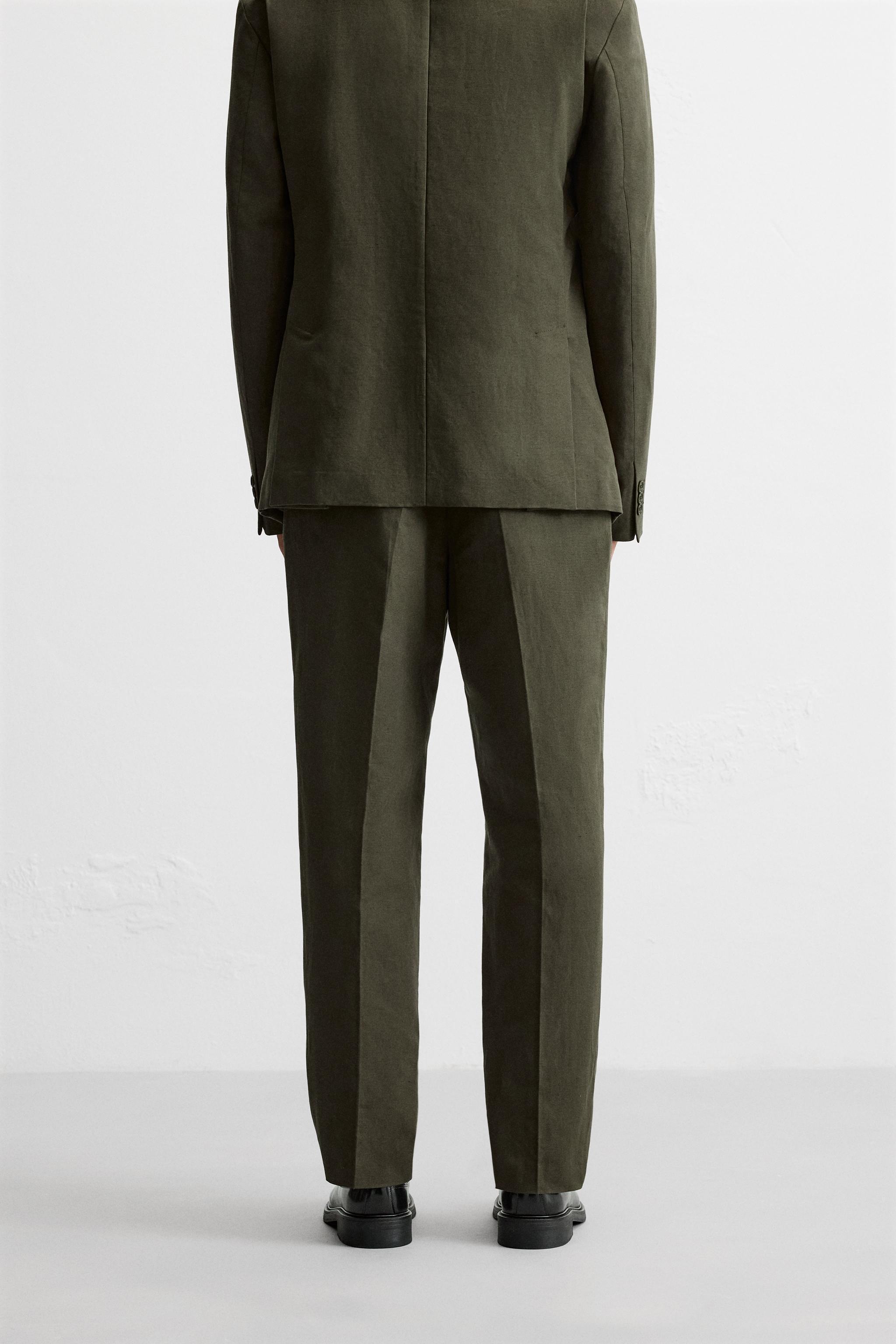 COTTON - LINEN SUIT PANTS Product Image