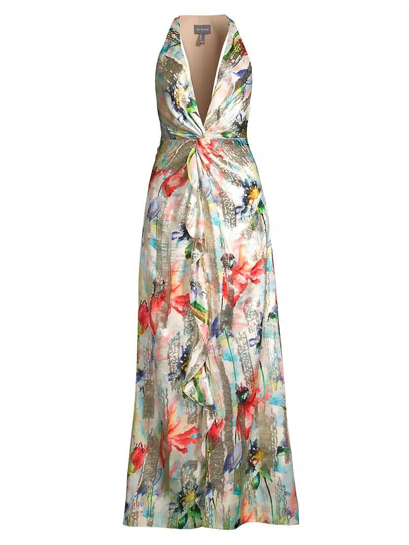 Floral Jacquard Midi-Dress product image