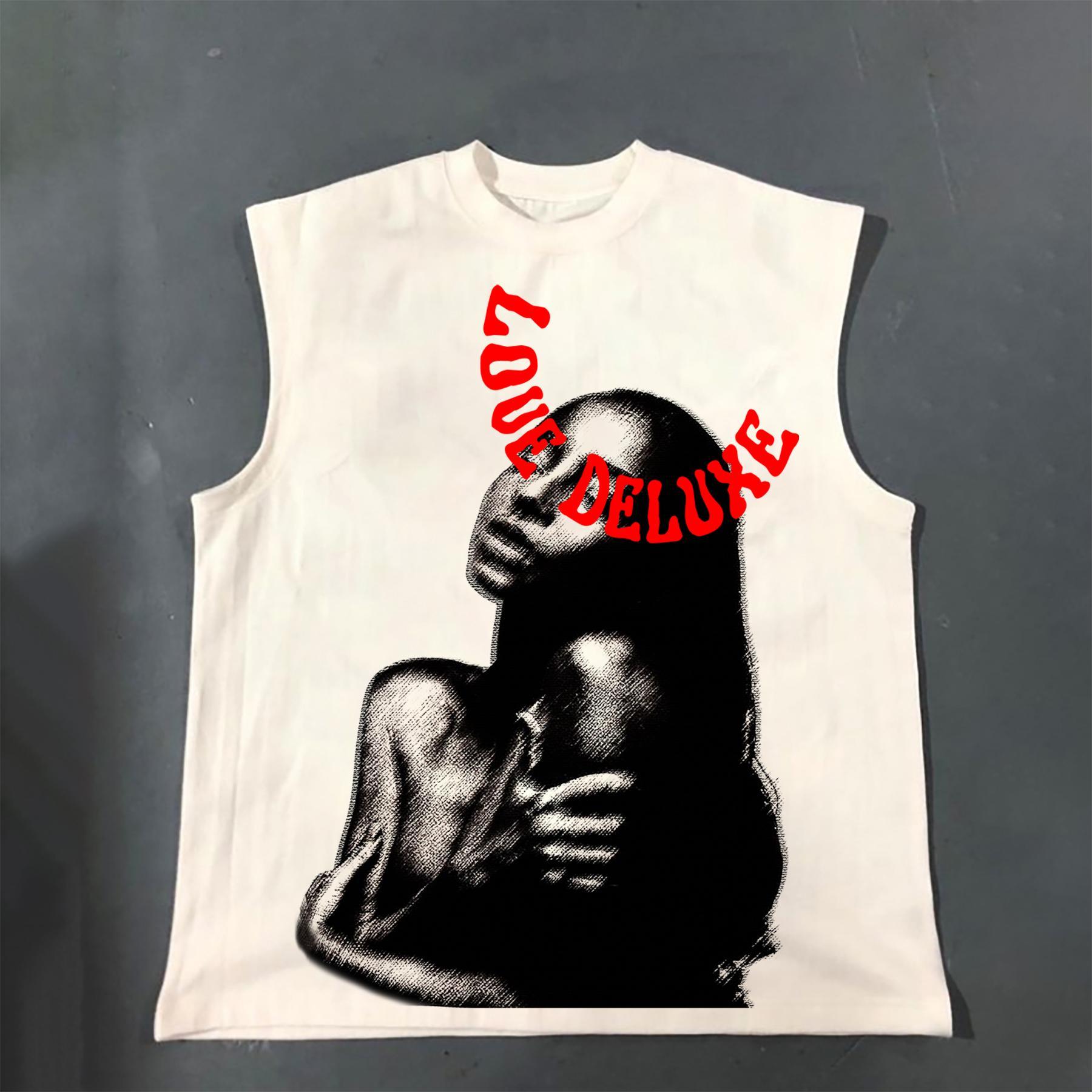 Casual Men's Sade Adu Print Cotton Tank Top Product Image