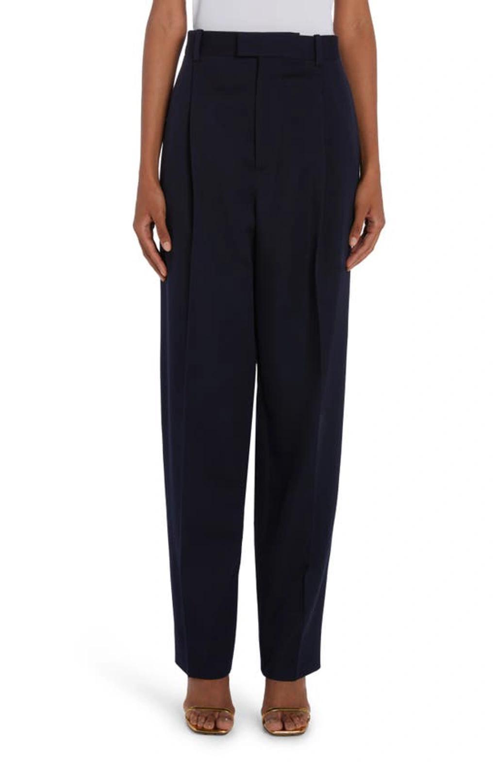 Grain De Poudre Wool Straight-leg Pants In Abyss Product Image