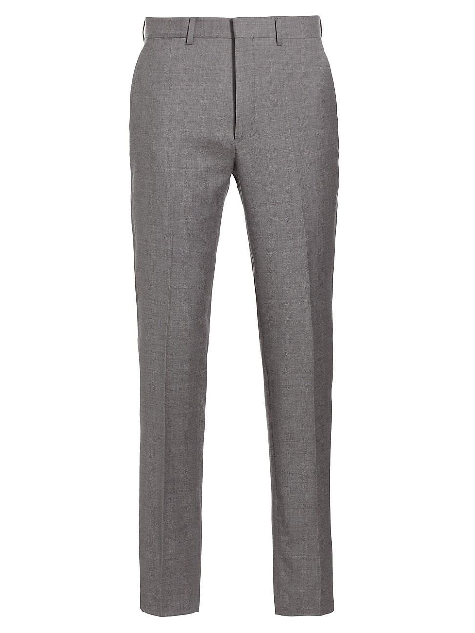 Mens Wool Twill Slim-Fit Trousers Product Image