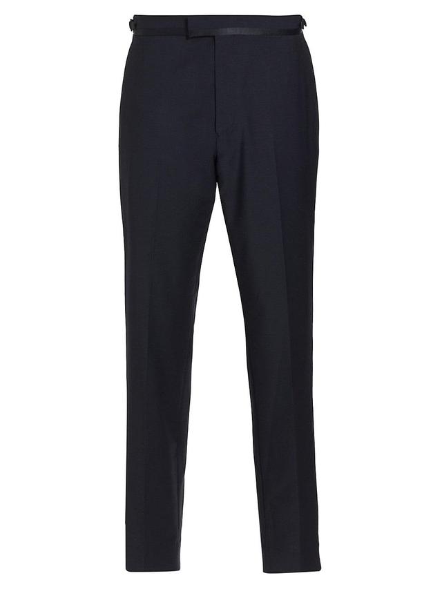 Mens Poker Wool-Blend Slim-Fit Pants Product Image