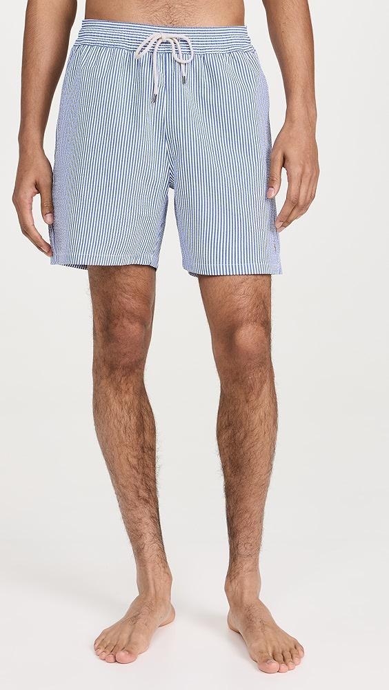 Polo Ralph Lauren Traveler Seersucker Swim Trunks | Shopbop Product Image