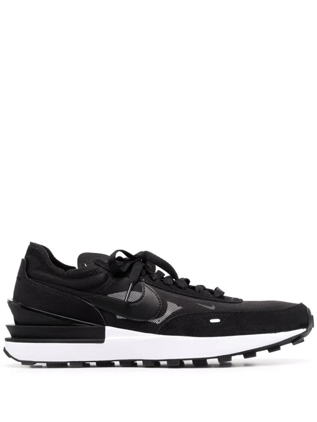 Waffle One Low-top Sneakers In Black/white Product Image