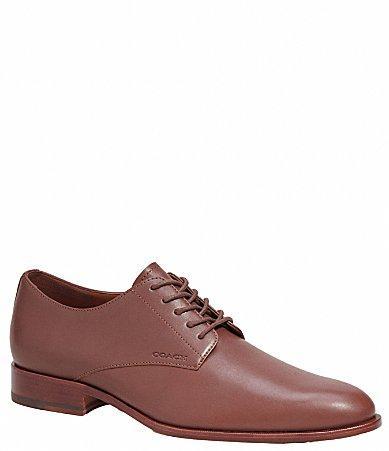 COACH Mens Sculpt C Leather Derby Oxfords Product Image