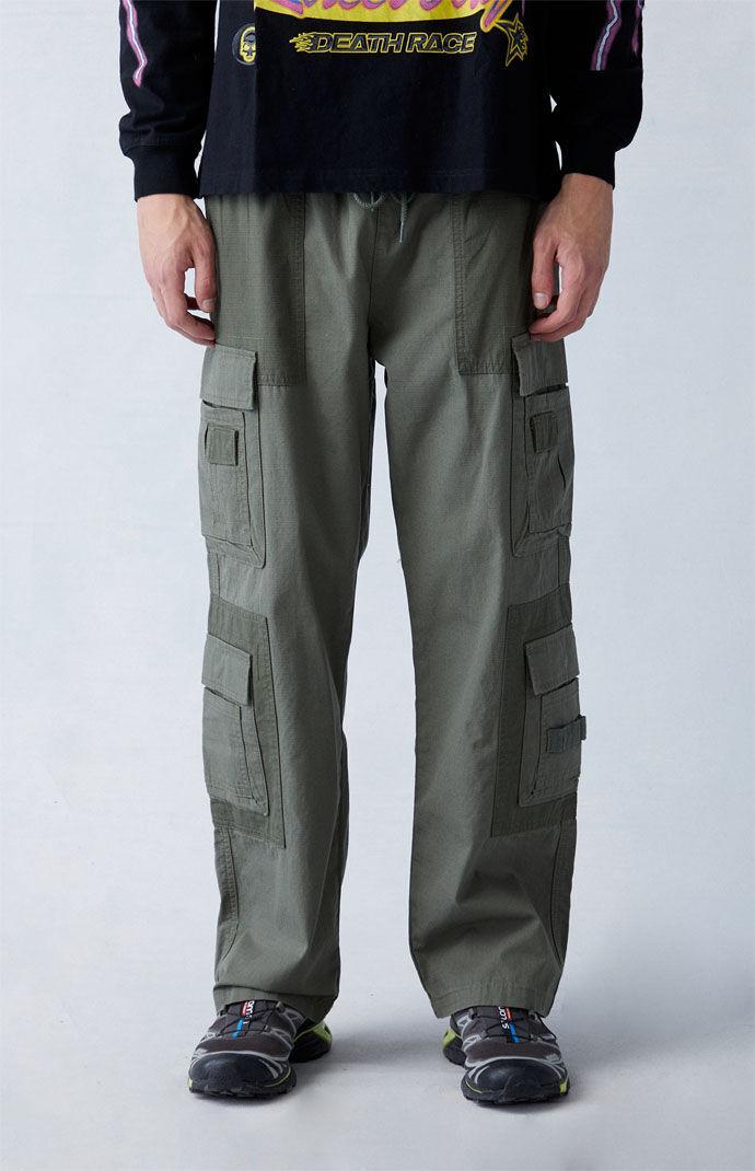 Men's Canvas Baggy Cargo Pants - Product Image