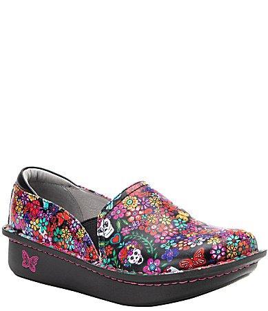 Alegria Debra Ofrenda Print Leather Clogs Product Image