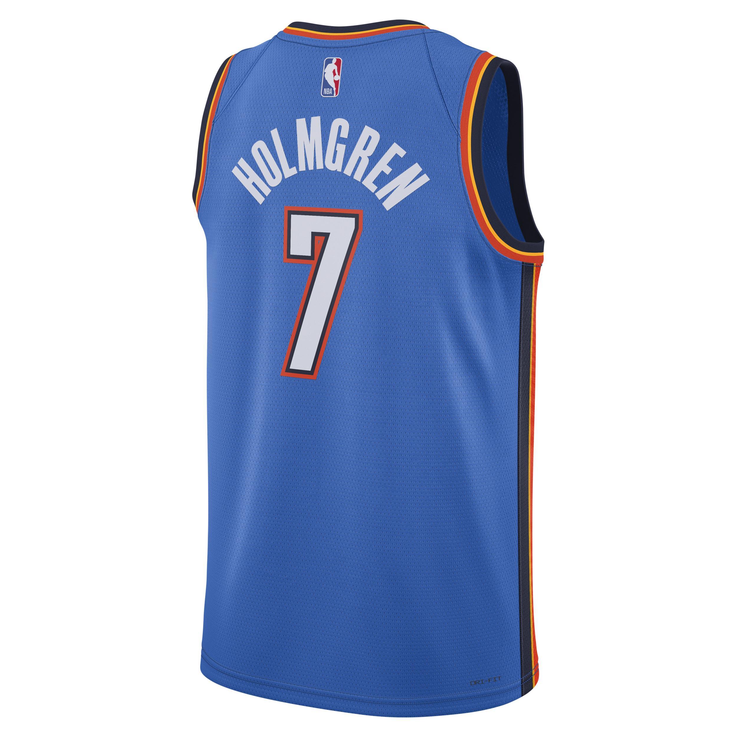 Unisex Nike Chet Holmgren Oklahoma City Thunder Blue 2022 Nba Draft First Round Pick Player Swingman Jersey - Icon Edition - Blue Product Image