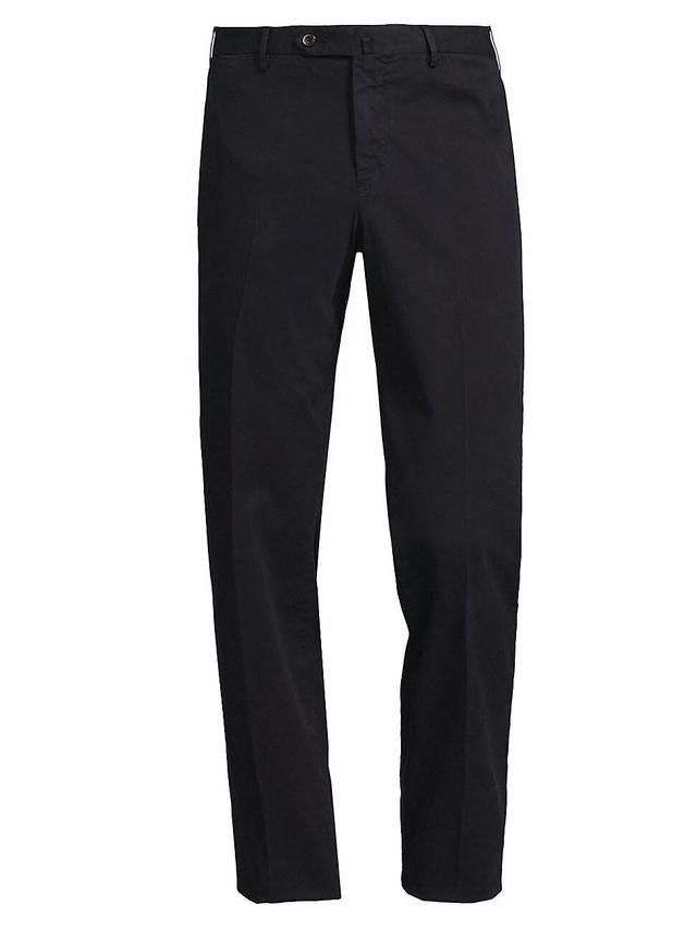 Mens Stretch Cotton-Blend Slim-Fit Trousers Product Image