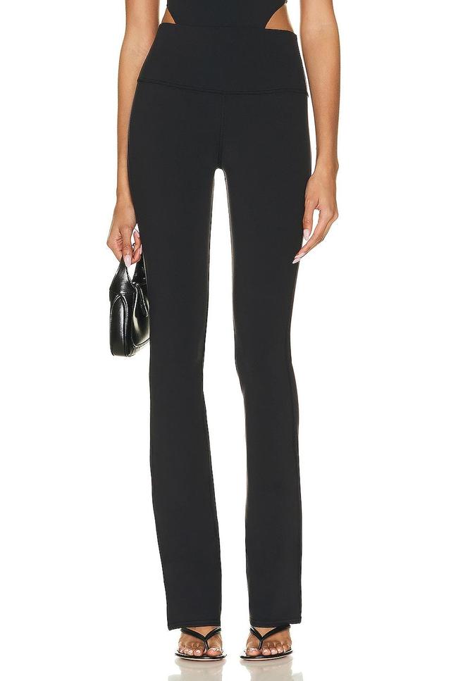 alo Airbrush High Waisted Bootcut Legging Black. (also in L). Product Image