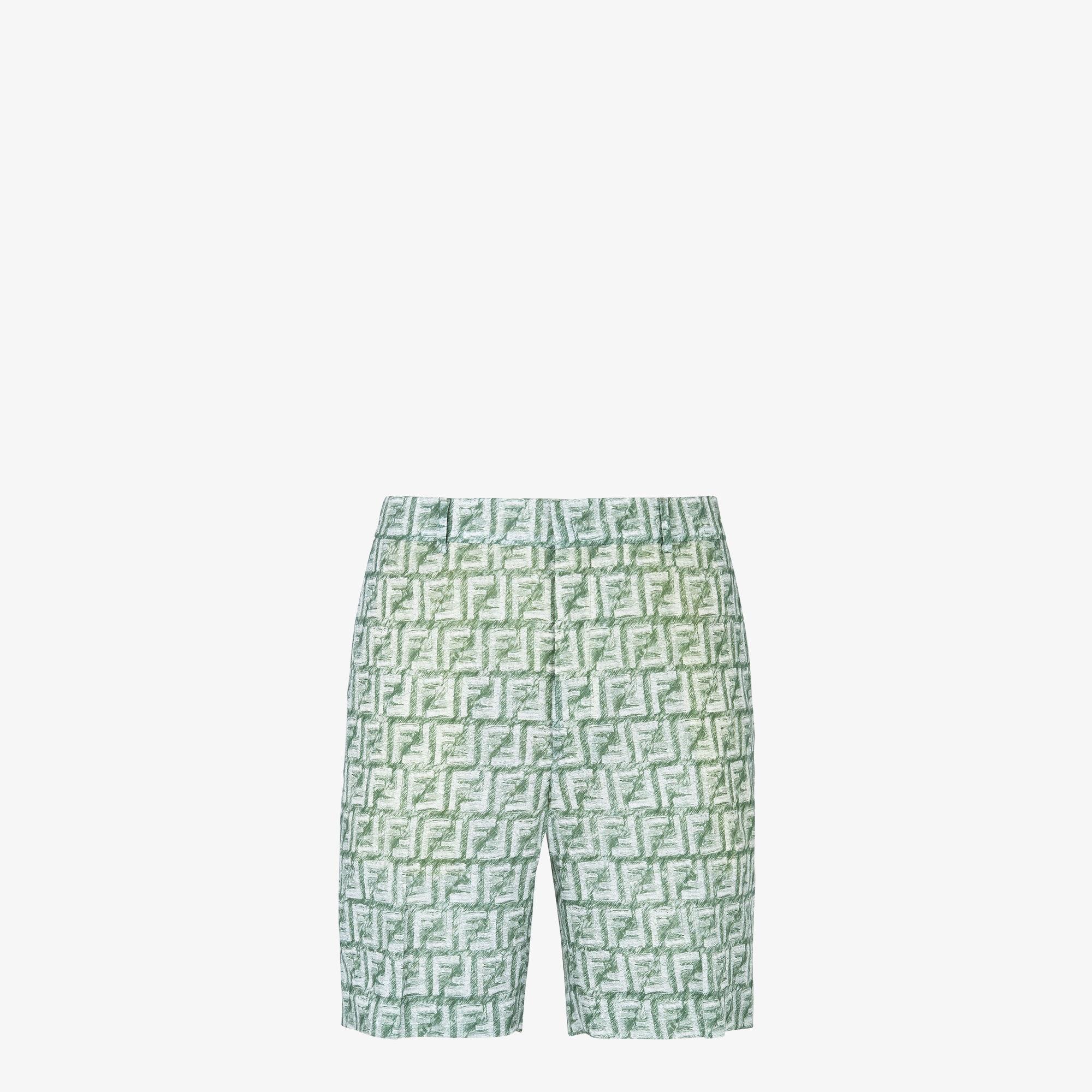 BermudasShort pants in green FF linen Product Image