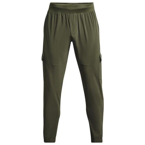 Under Armour Mens Under Armour Stretch Woven Cargo Pants - Mens Pitch Grey/Black Product Image