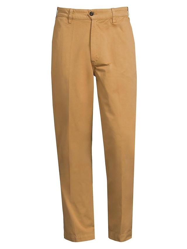 Mens Cotton Flat-Front Chino Pants Product Image