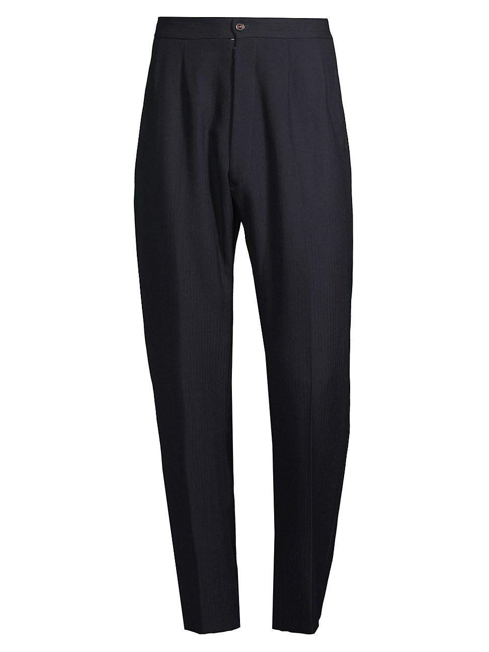 Mens Wool Crease-Front Pants Product Image