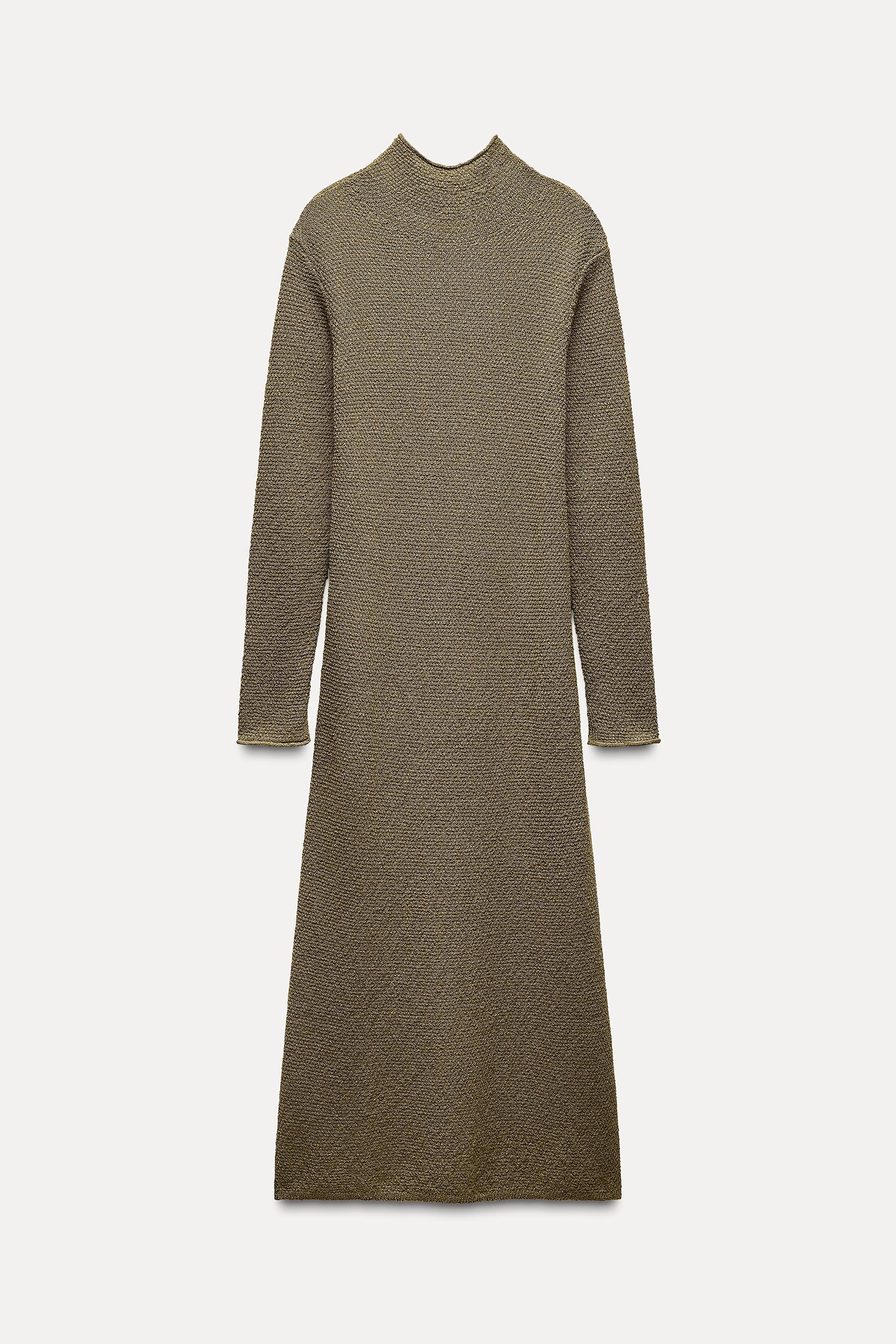 MOCK NECK KNIT DRESS Product Image