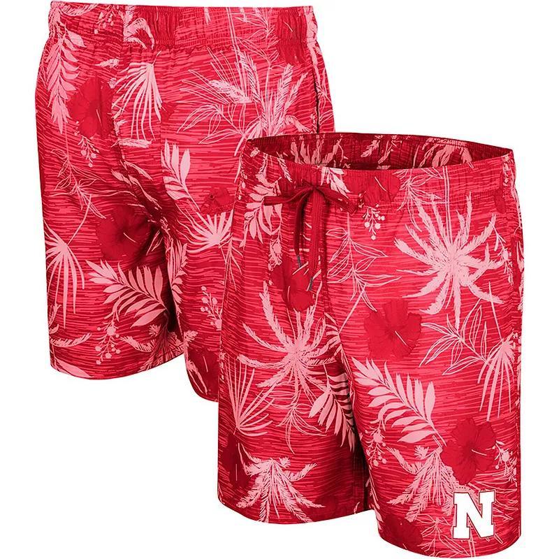 Mens Colosseum Cardinal Iowa State Cyclones What Else is New Swim Shorts Product Image