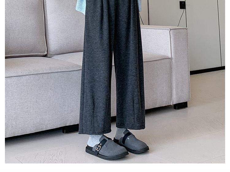 Maternity High Waist Plain Cropped Loose Fit Pants Product Image