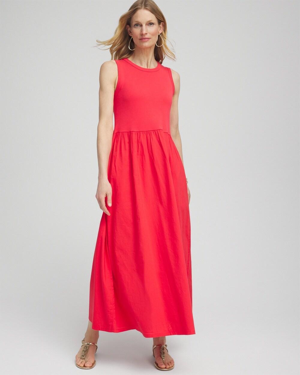 Women's Fit & Flare Tank Maxi Dress Product Image