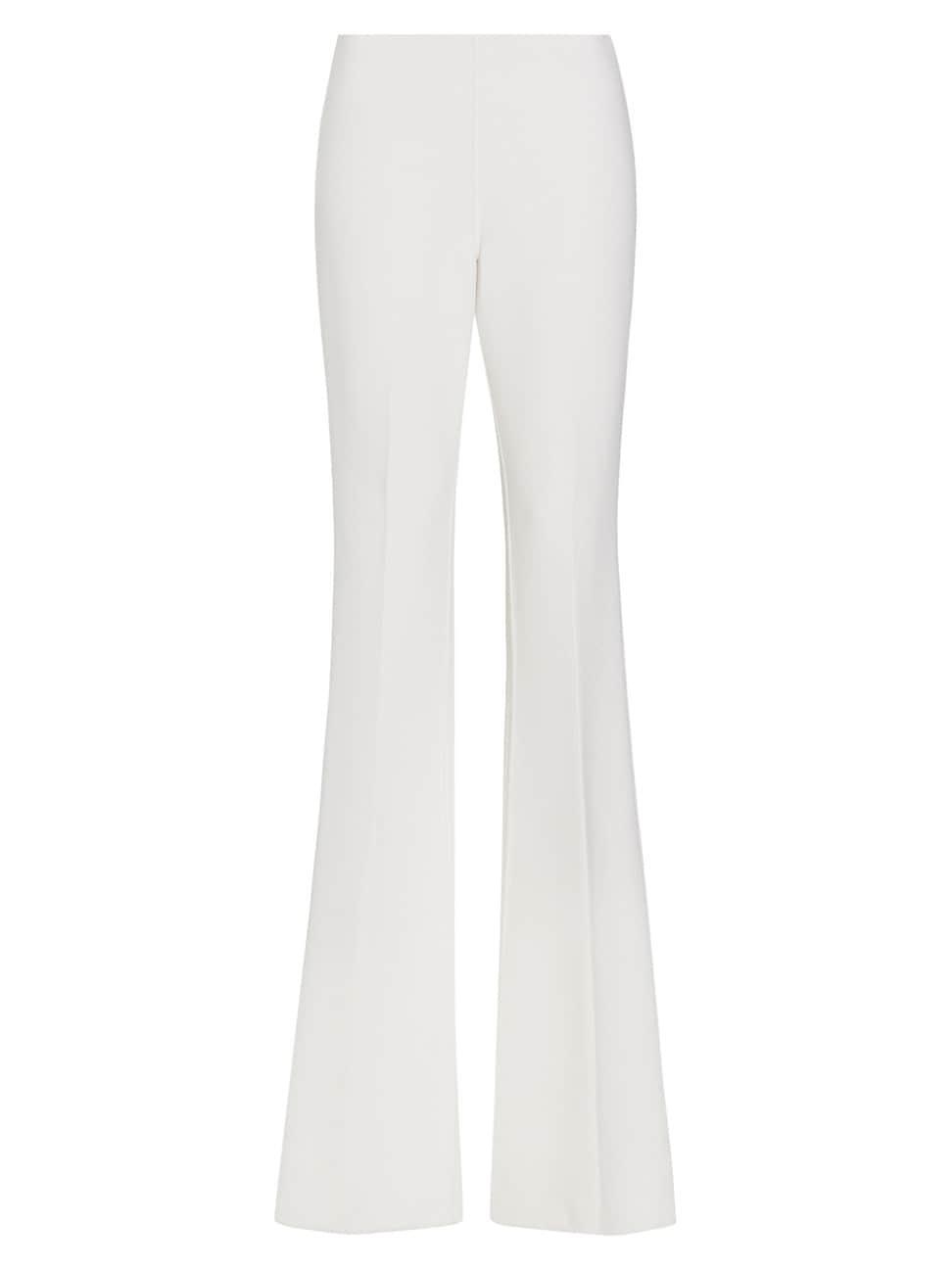 Michael Kors Collection Brooke Stretch Wool Flare Leg Pants Product Image