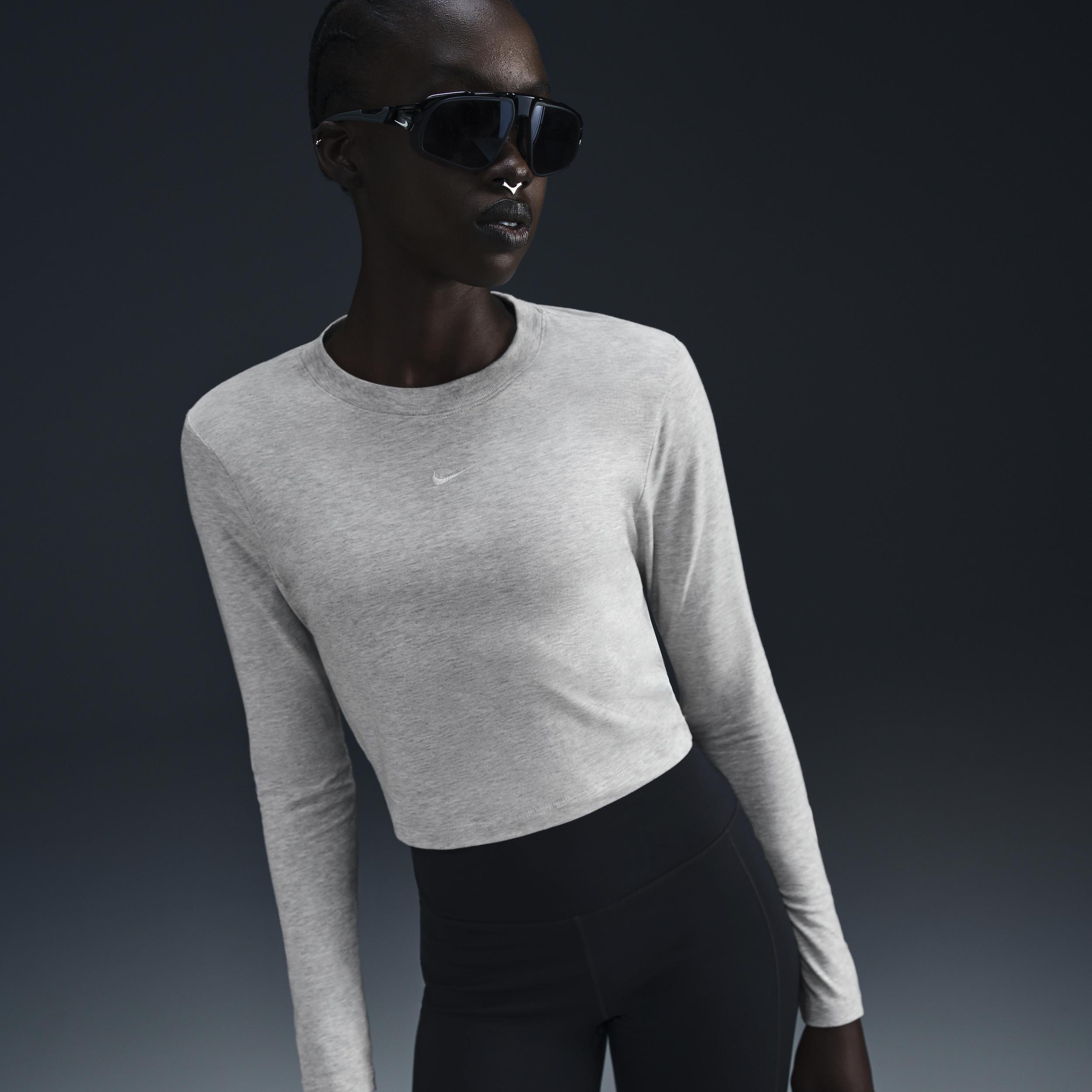 Women's Nike Sportswear Chill Knit Slim Long-Sleeve Cropped Top Product Image