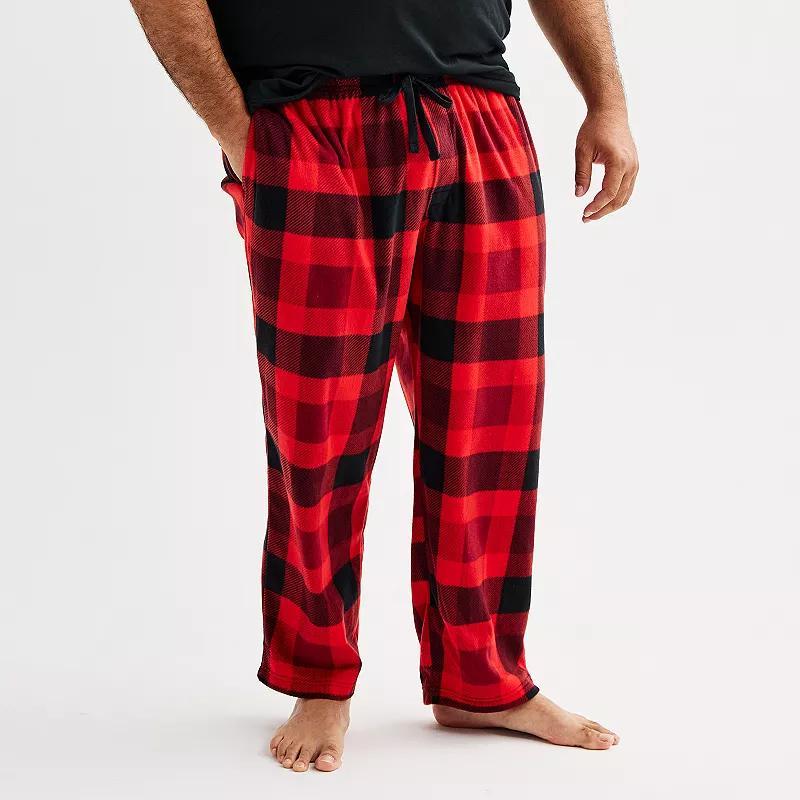 Big & Tall Sonoma Goods For Life Microfleece Sleep Pants, Mens Product Image