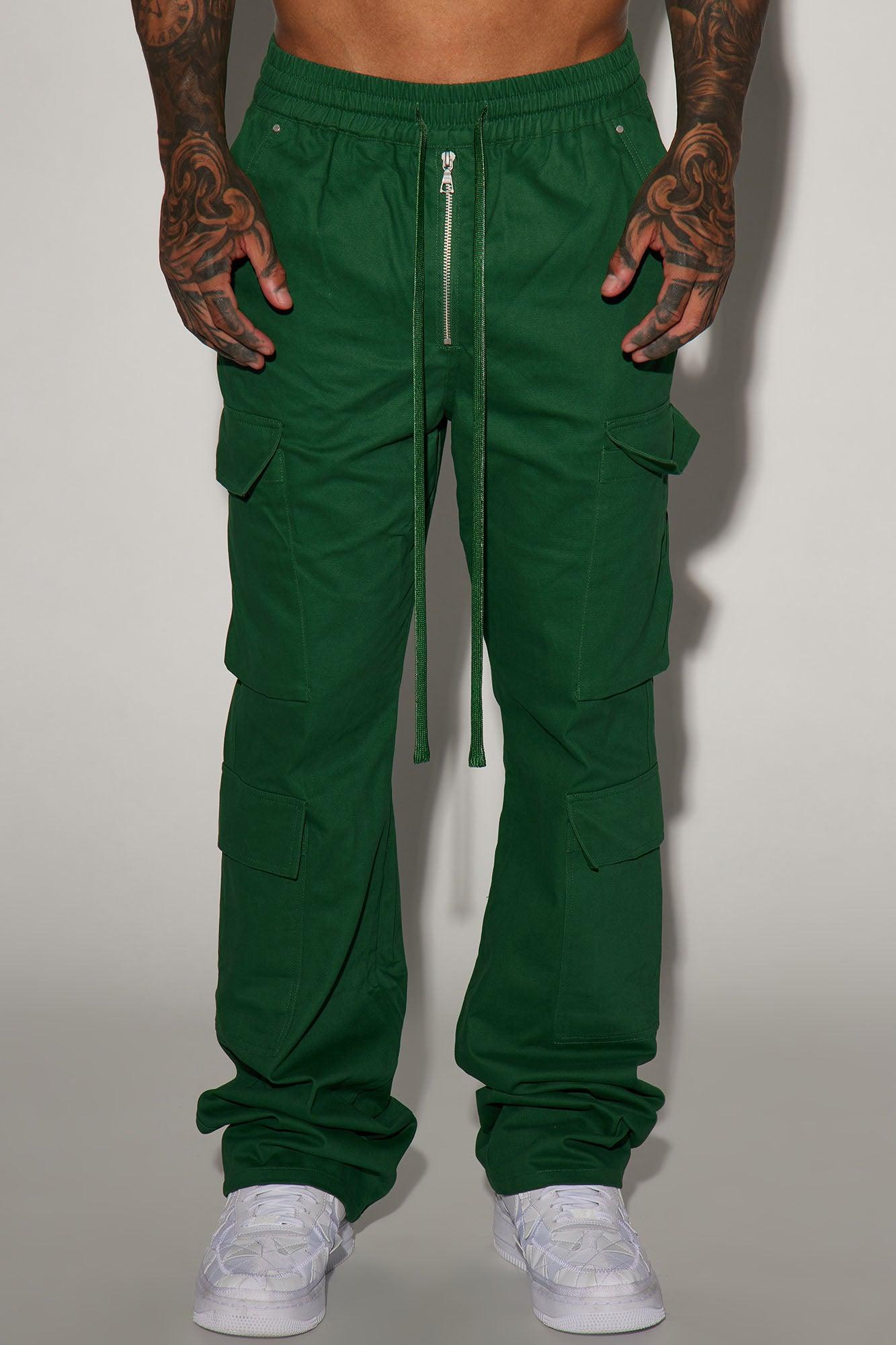 Alisos Twill Slim Flare Cargo Pants - Hunter Product Image