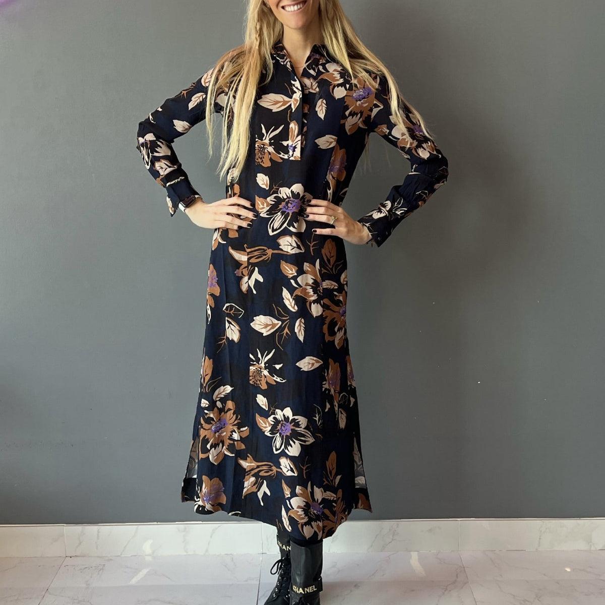 Kathie K Floral Shirt Dress Product Image