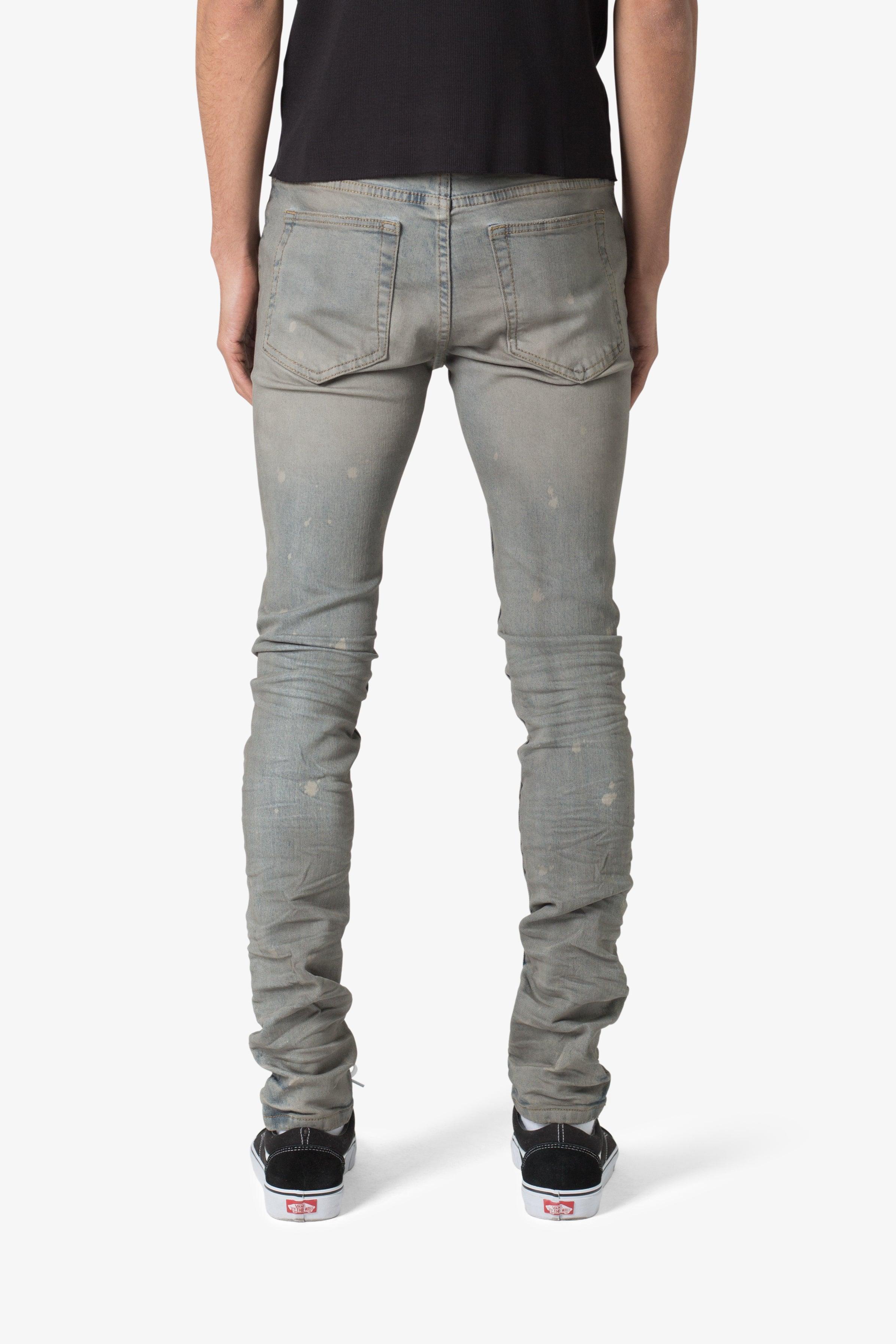 X607 Painted Skinny Denim - Blue Product Image