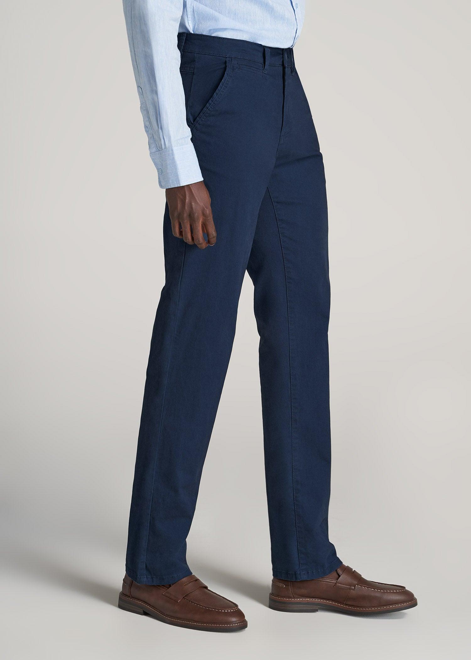 J1 STRAIGHT Leg Chinos in Marine Navy - Pants for Tall Men Product Image