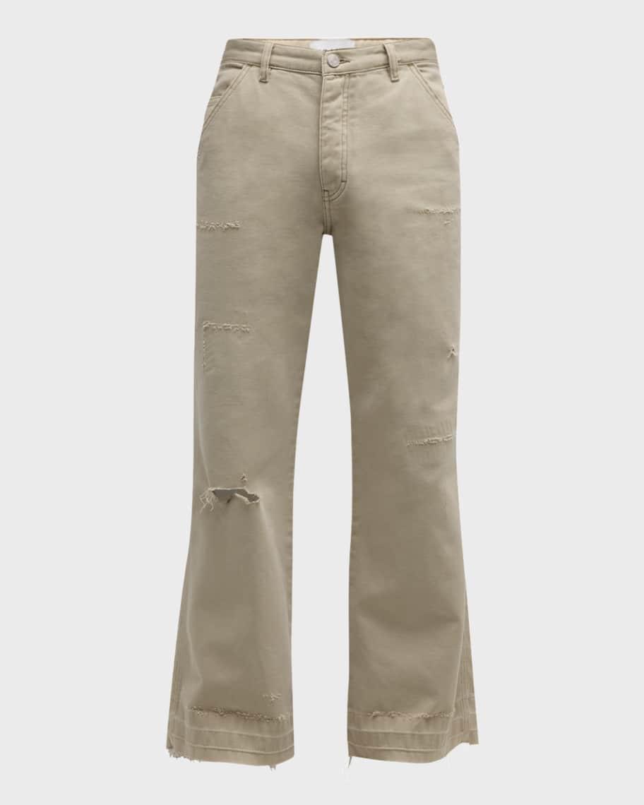 Men's Canvas Released-Hem Skater Jeans  Product Image