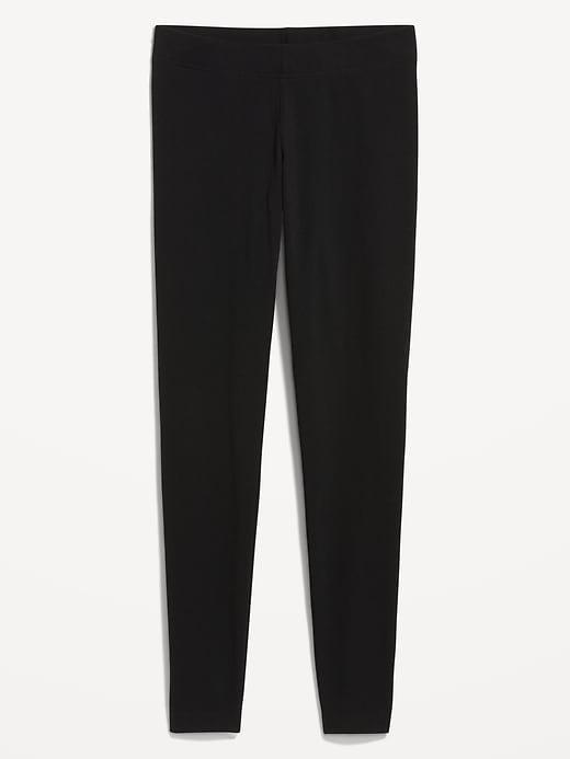 Mid-Rise Jersey Crop Legging Product Image