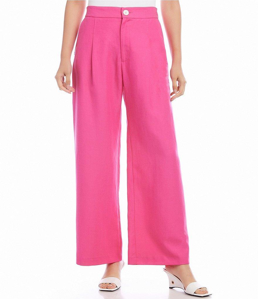 Karen Kane High Waist Wide Leg Pleated Pants product image