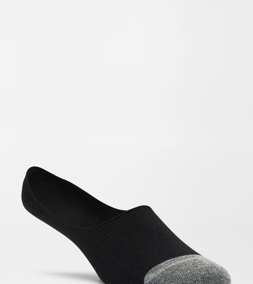 Peter Millar Mens Solid No-Show Socks | Color: Black | Size: OS Product Image