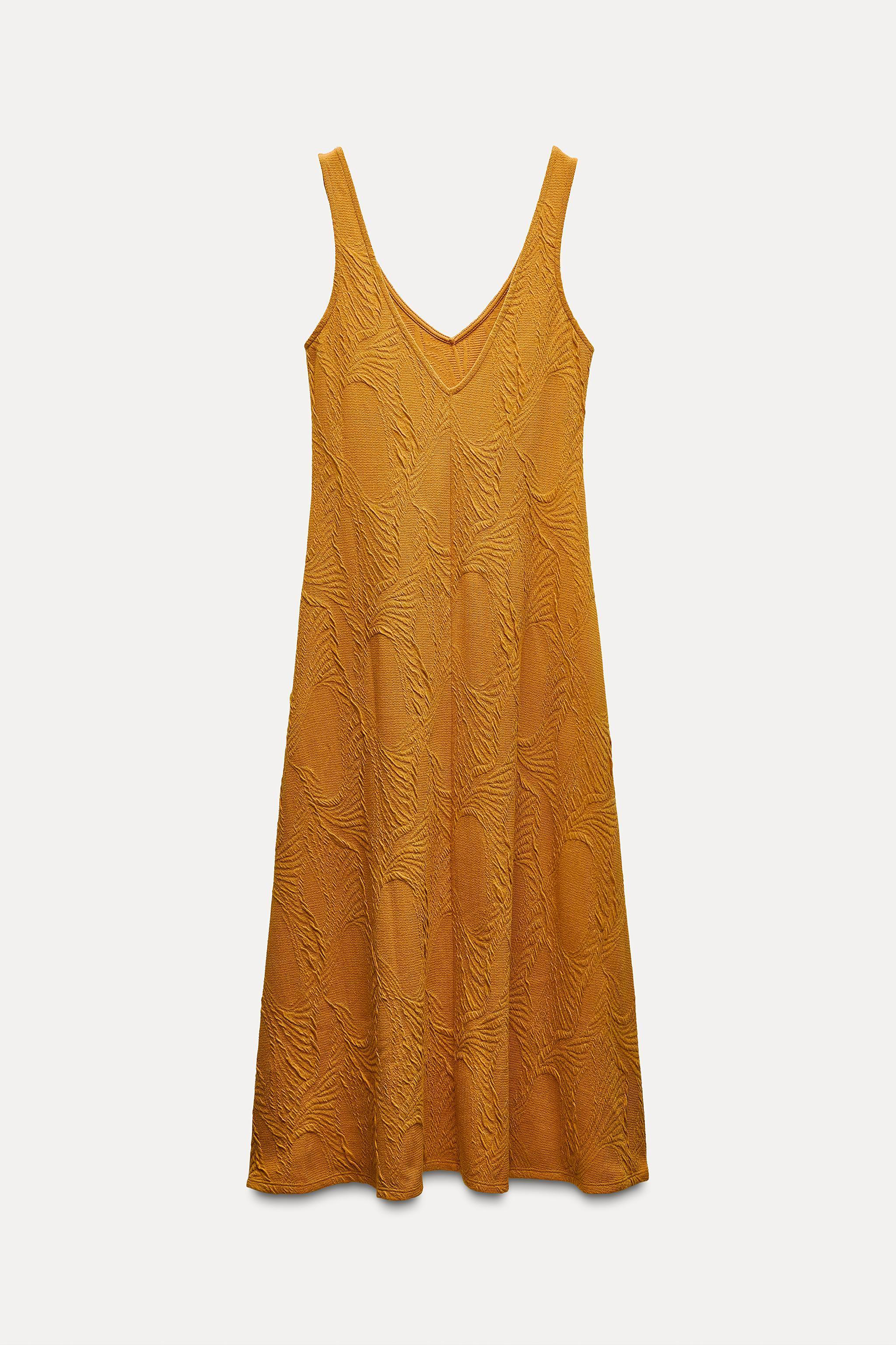 FLOWY JACQUARD DRESS Product Image