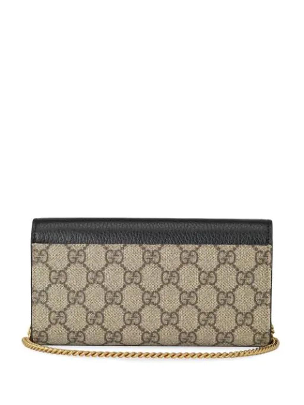 Gg Marmont Chain Wallet In Neutrals Product Image