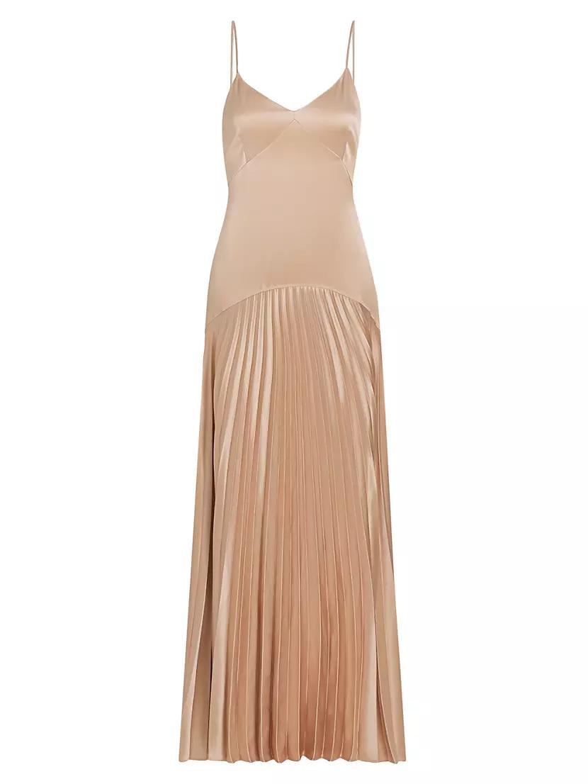 Jennelyn Pleated Slip Gown Product Image