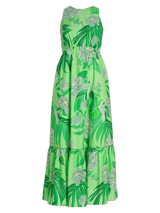 Womens Dewdrop Floral Maxi Dress Product Image