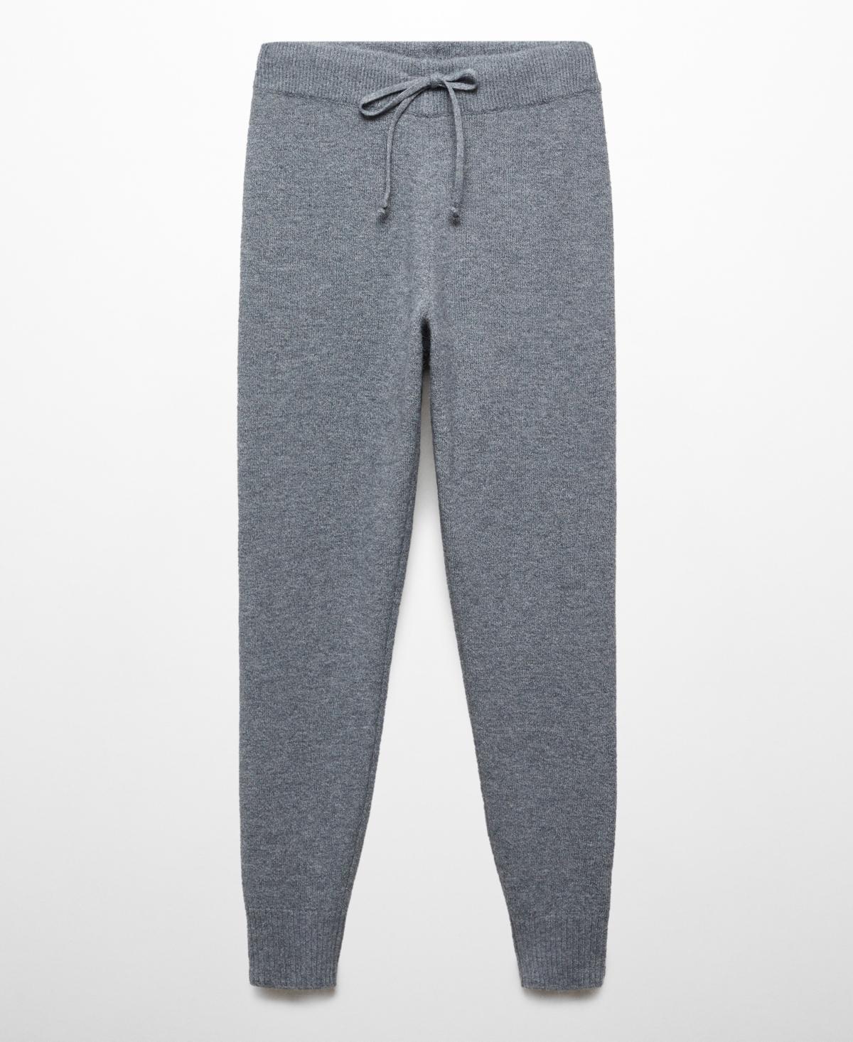 Mango Womens Knit Jogger-Style Trousers Product Image