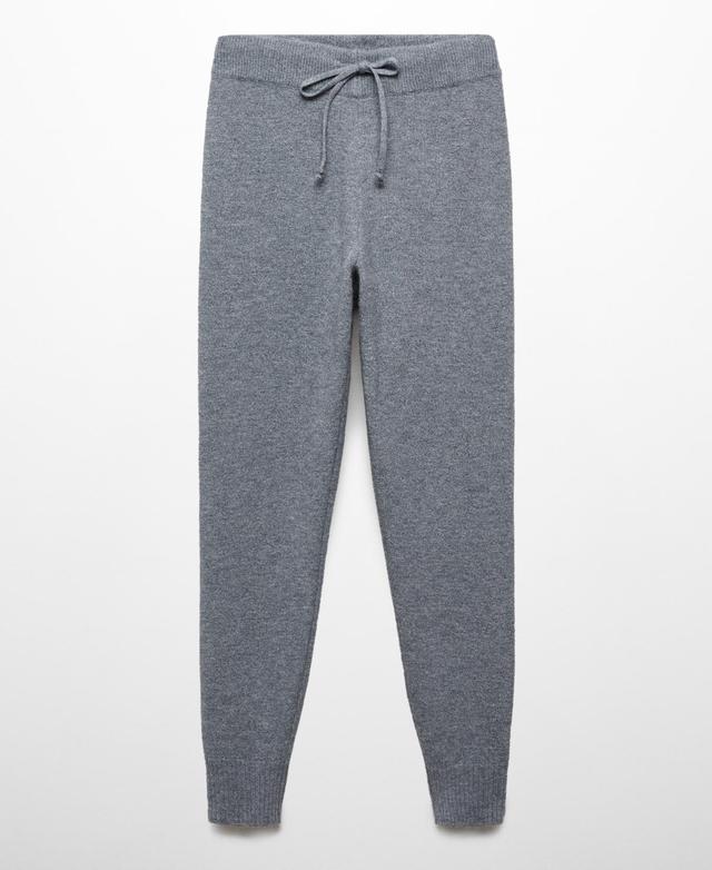 Mango Womens Knit Jogger-Style Trousers Product Image