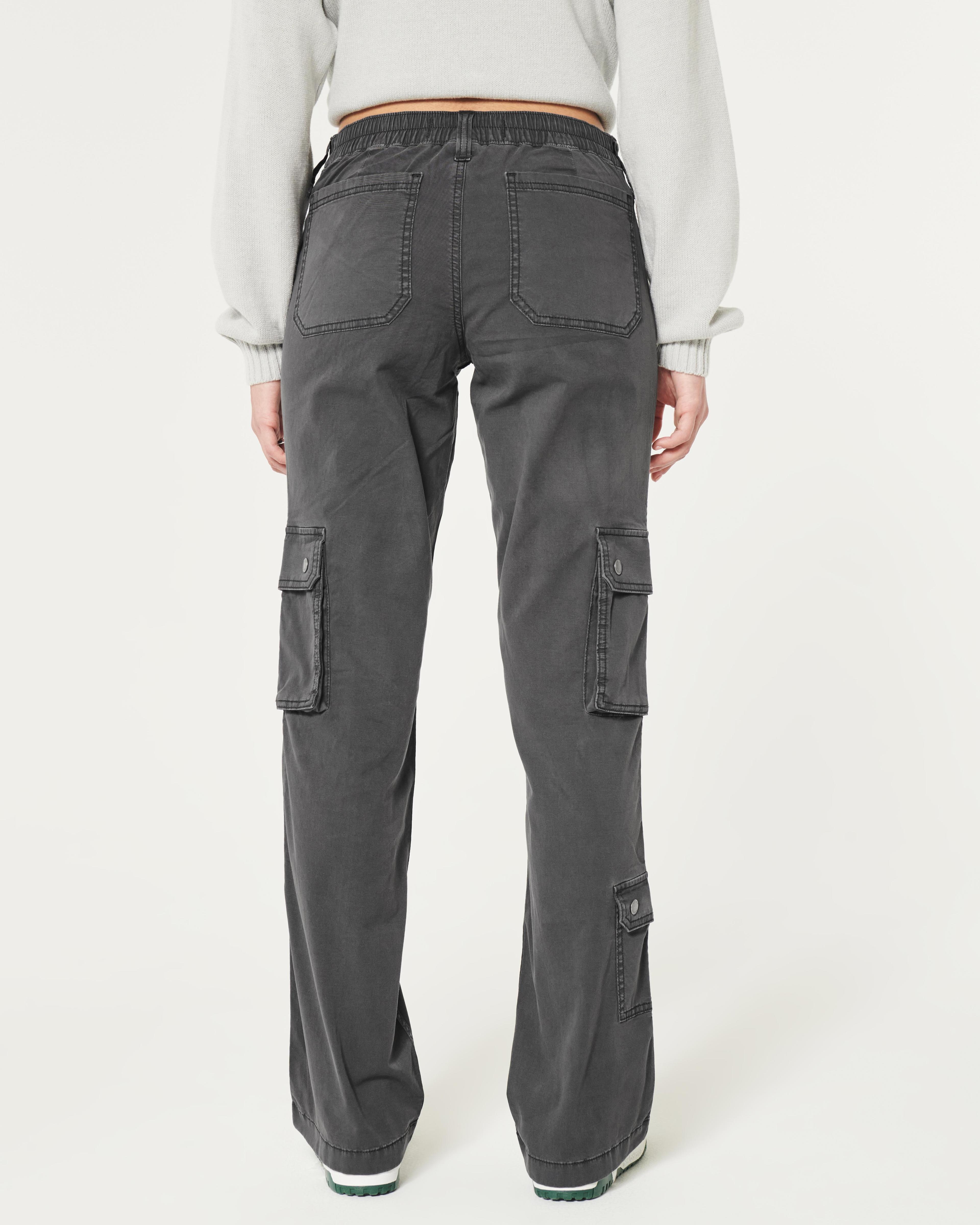 Mid-Rise Relaxed Boot Cargo Pants Product Image