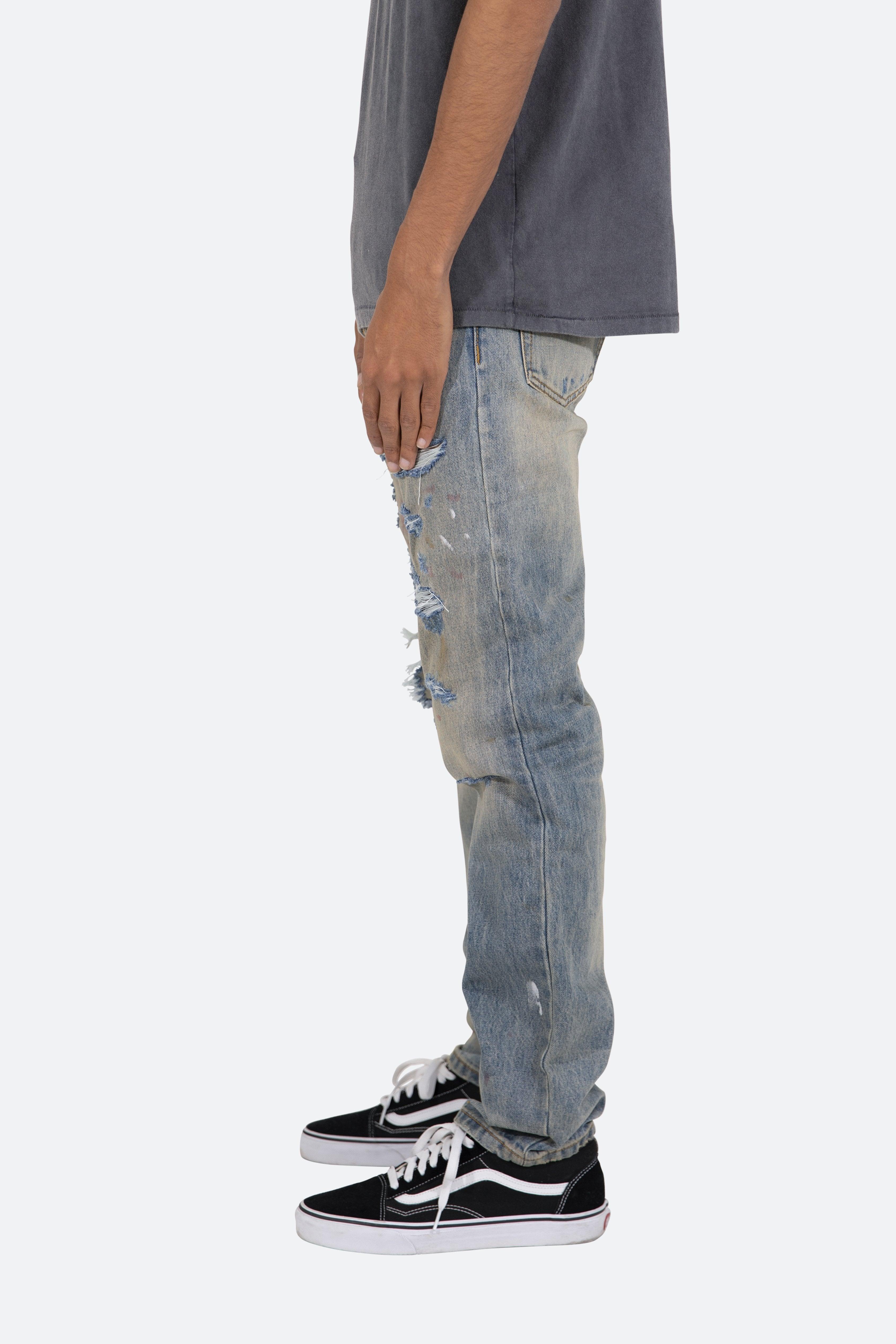 D401 Straight Denim - Blue Product Image