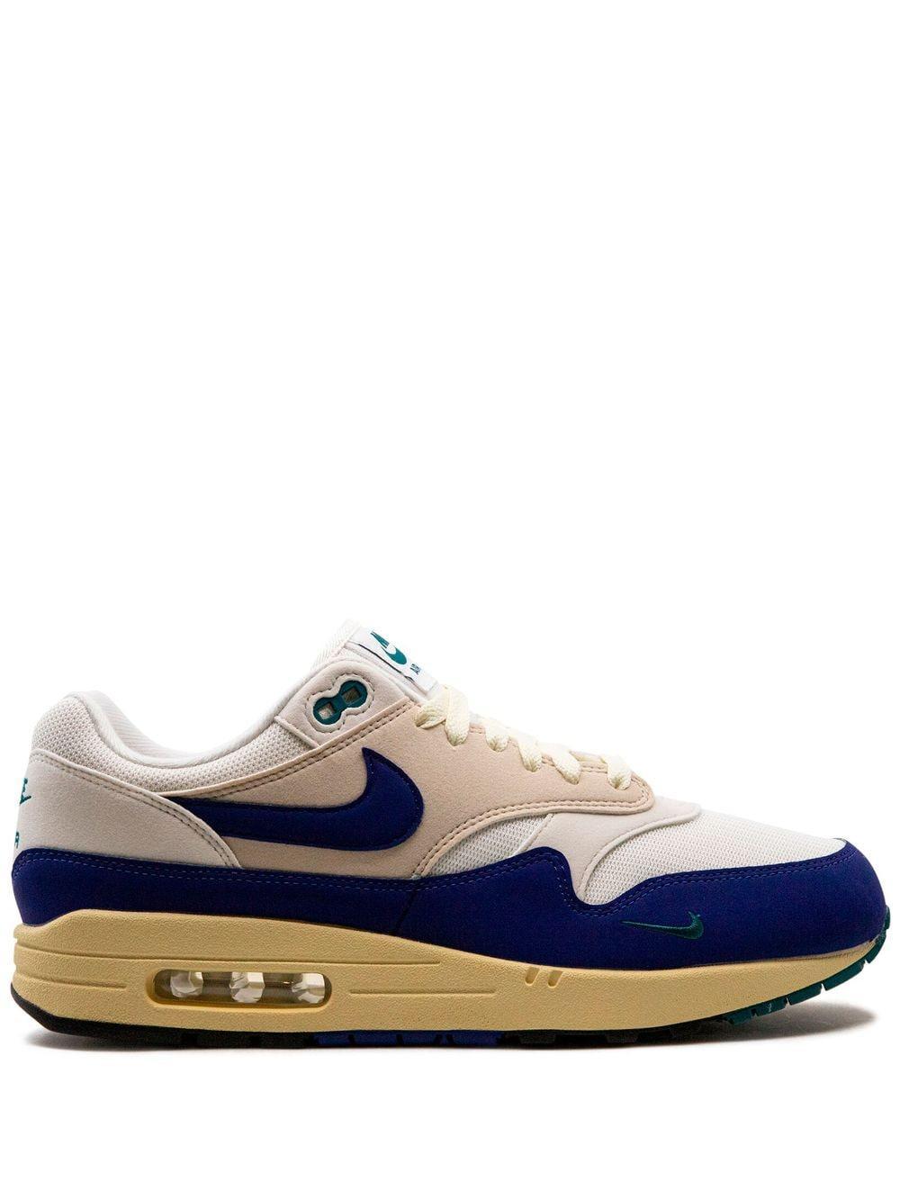 Air Max 1 "athletic Department Deep Royal Blue" Sneakers In White Product Image