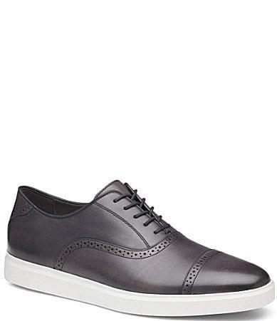 Johnston  Murphy Mens Brody Leather Cap Toe Oxfords Product Image